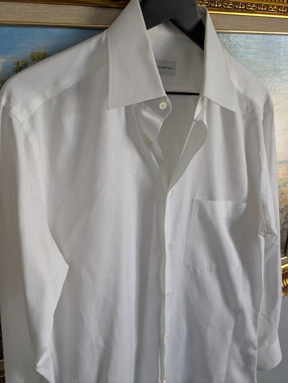 Ermenegildo Zegna White Men's Dress Shirt